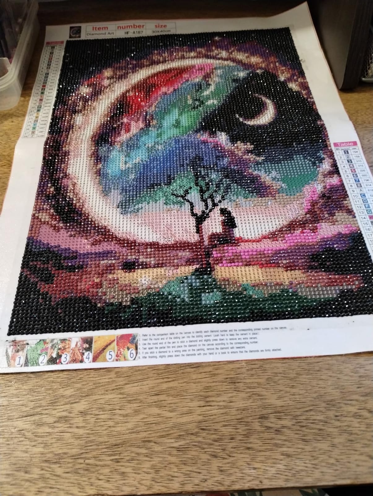 Diamond Paintings Kits for Adults,Glowing Dream Forest Diamond Arts Kits customer photo 1
