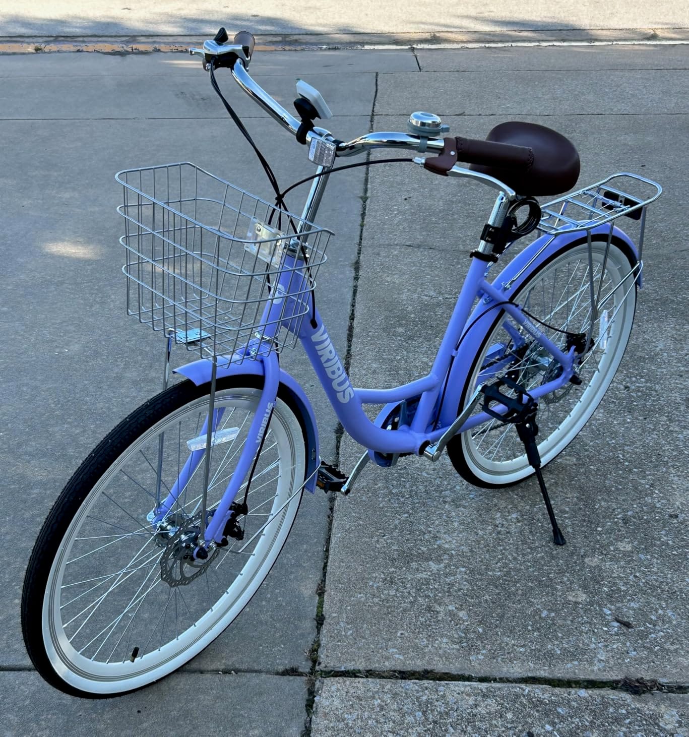 VIRIBUS Womens Bike, 26 inch 7 Speed Beach Cruiser Bike for Adults customer photo 1