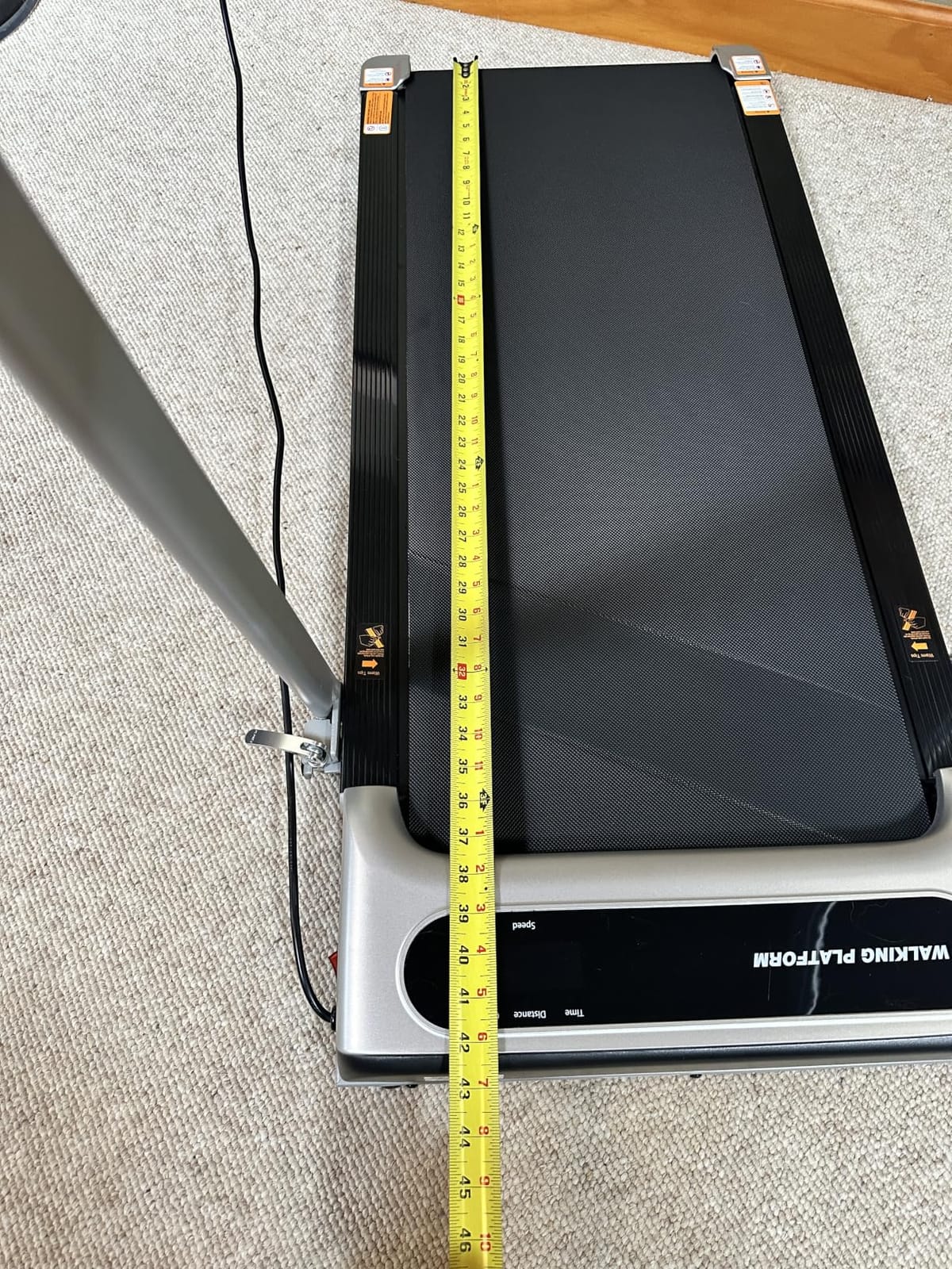 Walking Pad Treadmill for Home, Walking Pad with Incline and Handle Bar | Sturdy Foldable Handles Walking Pad with LED Display, Portable Quiet Under Desk Treadmills for small space at home office customer photo 2