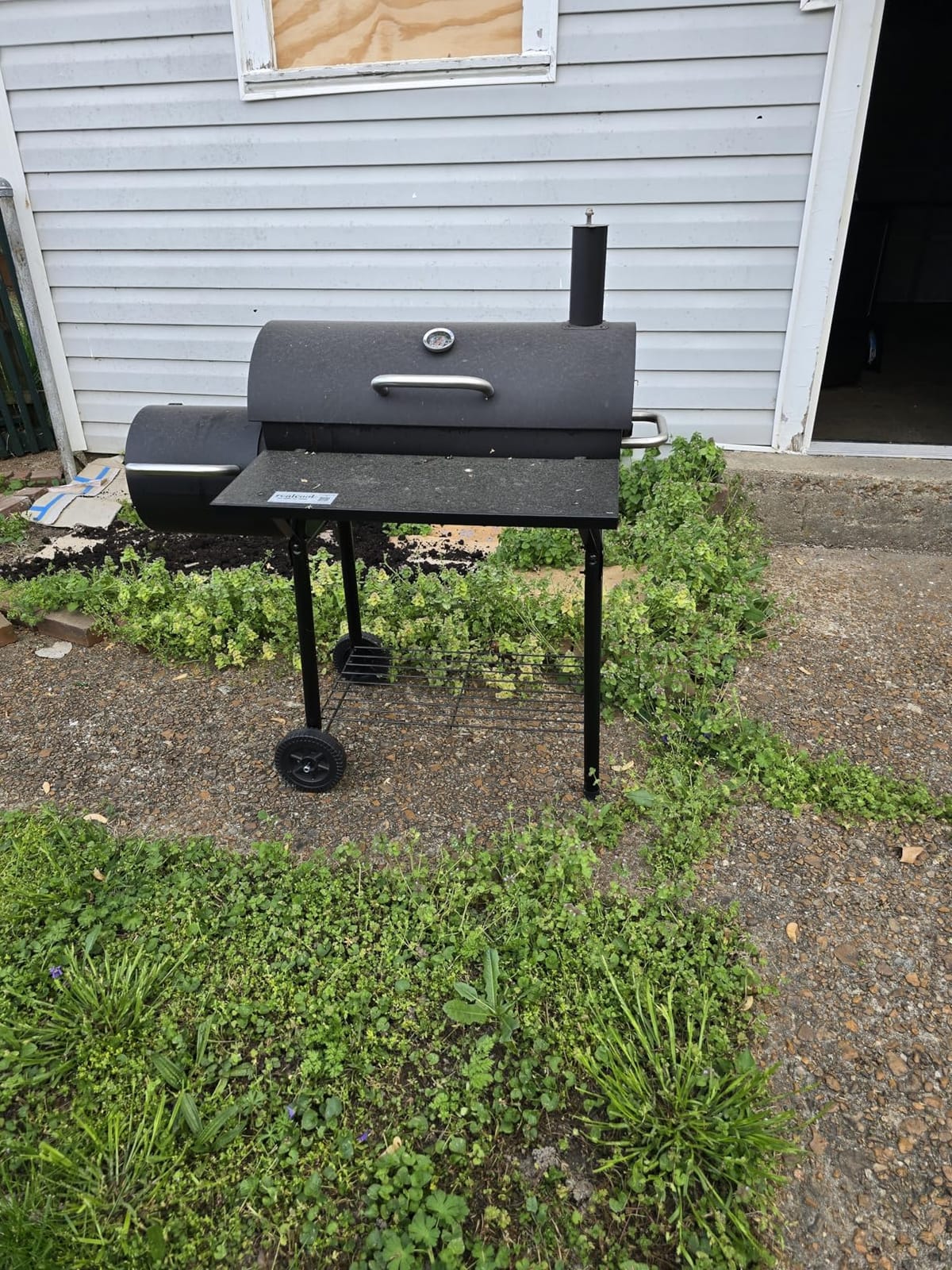 Realcook Charcoal Grill with Offset Smoker: Spacious Barrel Charcoal Grills with 800 Sq. In. Cooking Space - BBQ Offset Smoker Combo for Backyard Parties customer photo 1