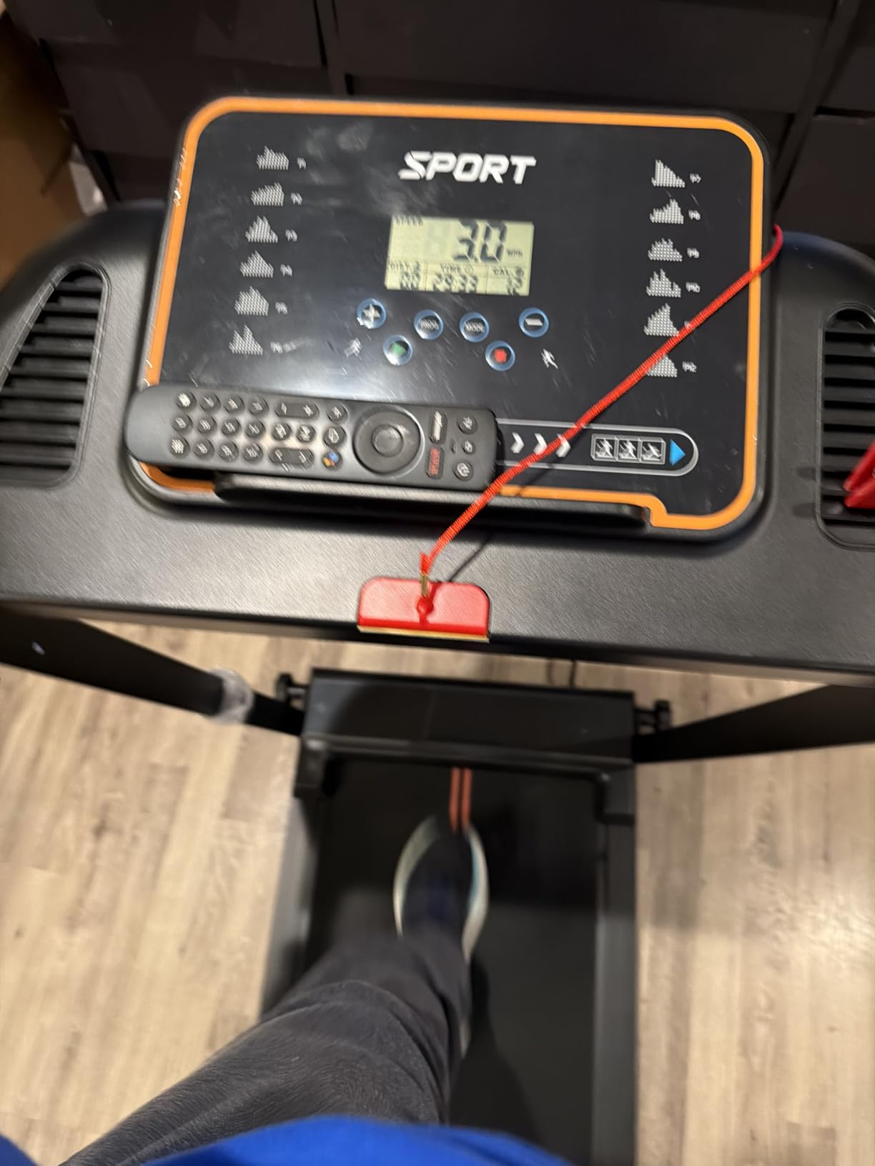 Treadmills for Home Walking Pad - Foldable Treadmill Under Desk with Handle Bar 0.6-6.2 MPH Portable Folding Pads Compact Running Machine Quiet Lightweight customer photo 1