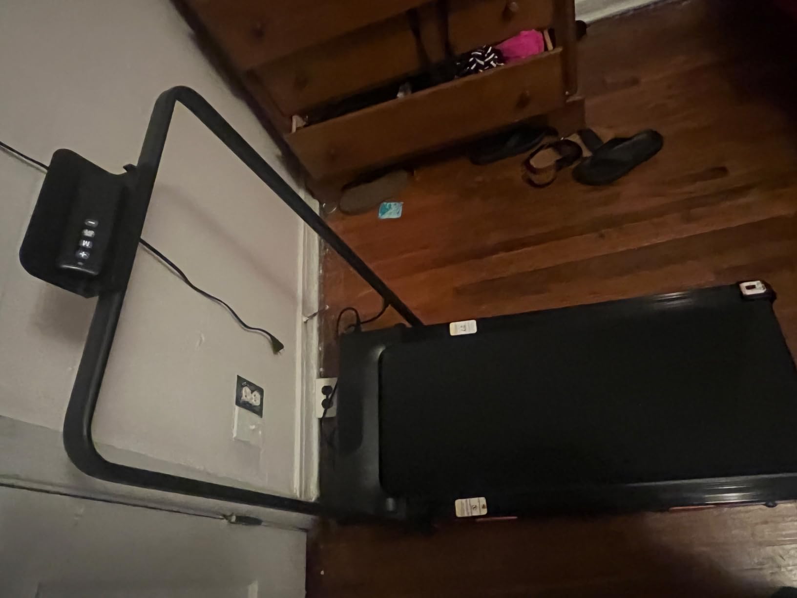 CURSOR FITNESS 16% Incline Treadmills for Home Small with 3 LED Displays, 3.0HP Foldable Walking Pad Treadmill Up to 400LBS Capacity, Portable Treadmill 0.6-7.0MPH customer photo 1
