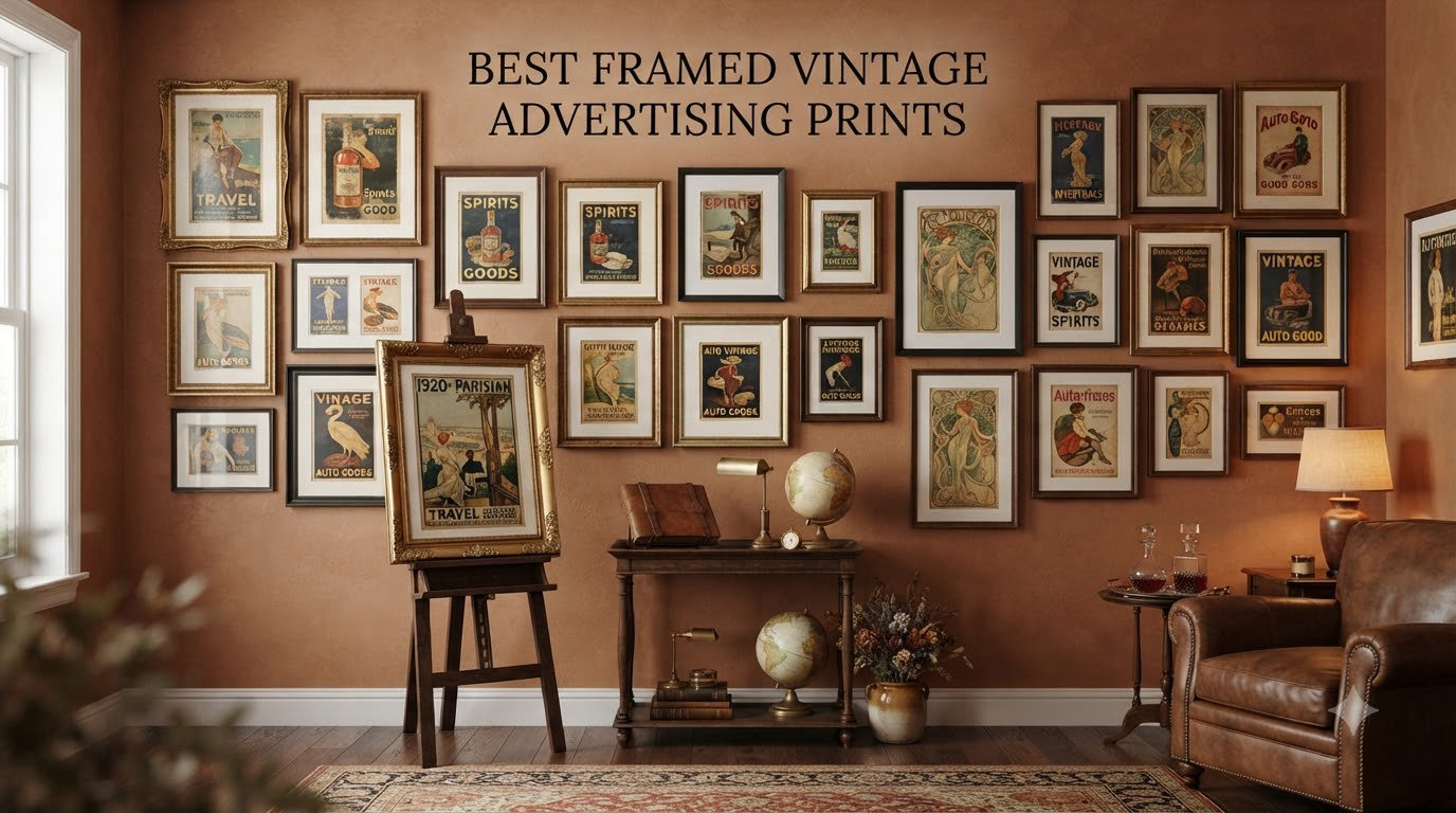 best framed vintage advertising prints