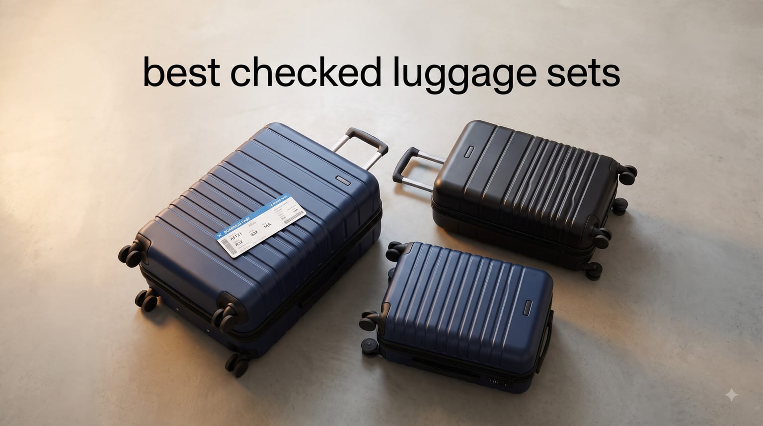 best checked luggage sets