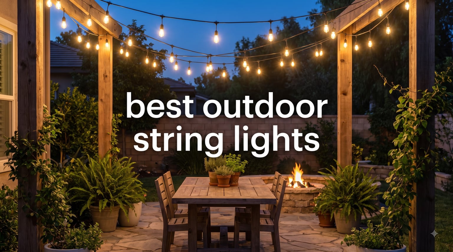 best outdoor string lights