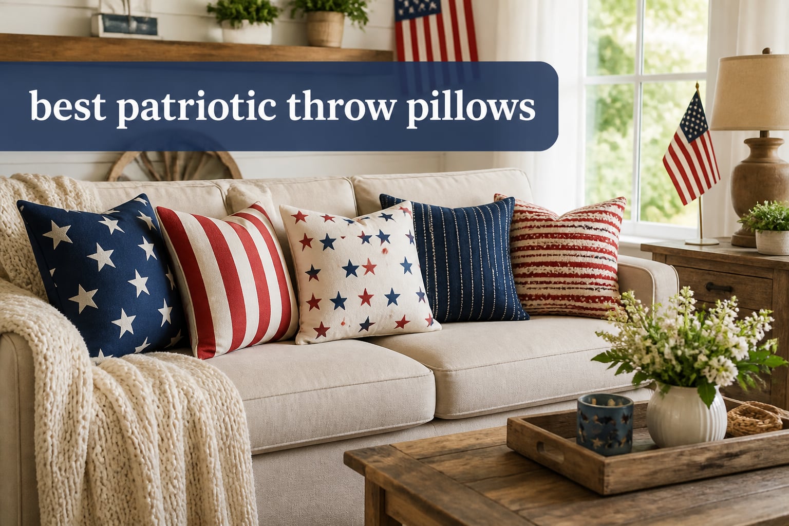 best patriotic throw pillows