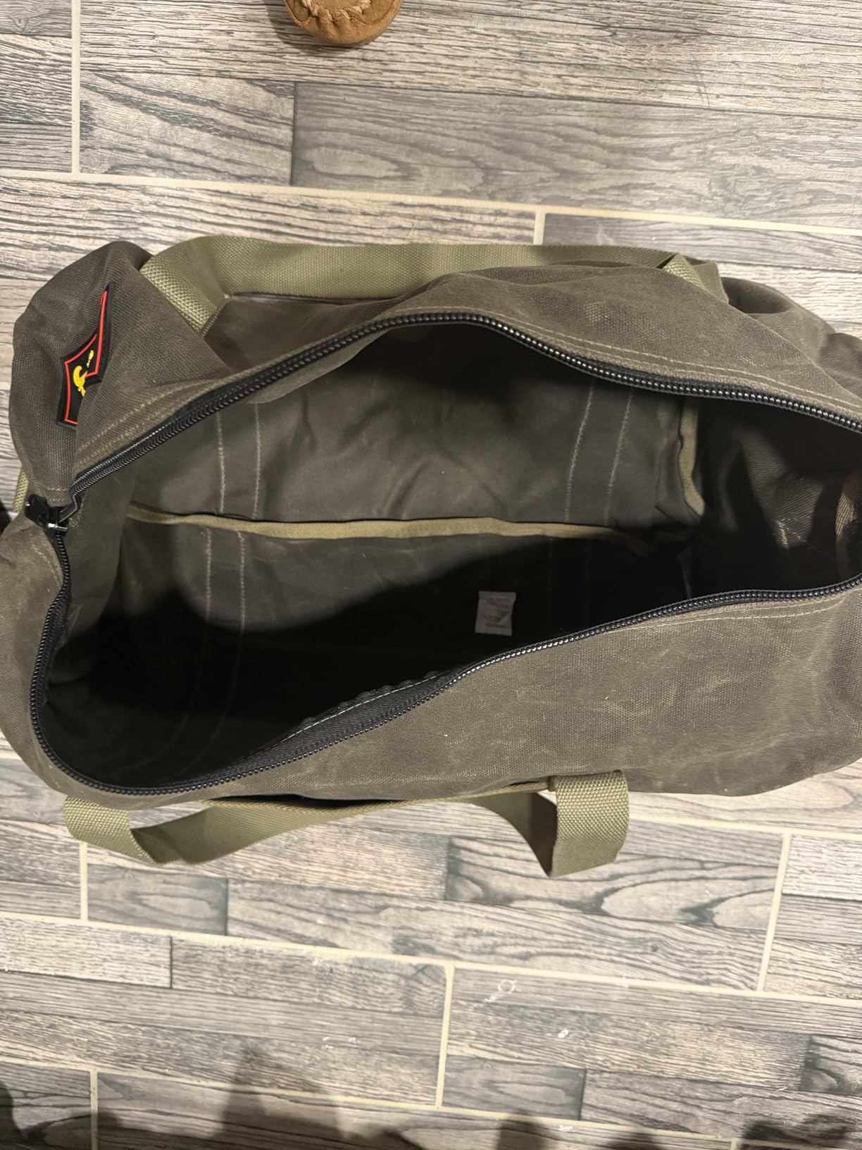 G & F Products Waxed Canvas Military Duffle Bag, 24 Inch, Heavy Duty Travel customer photo 2