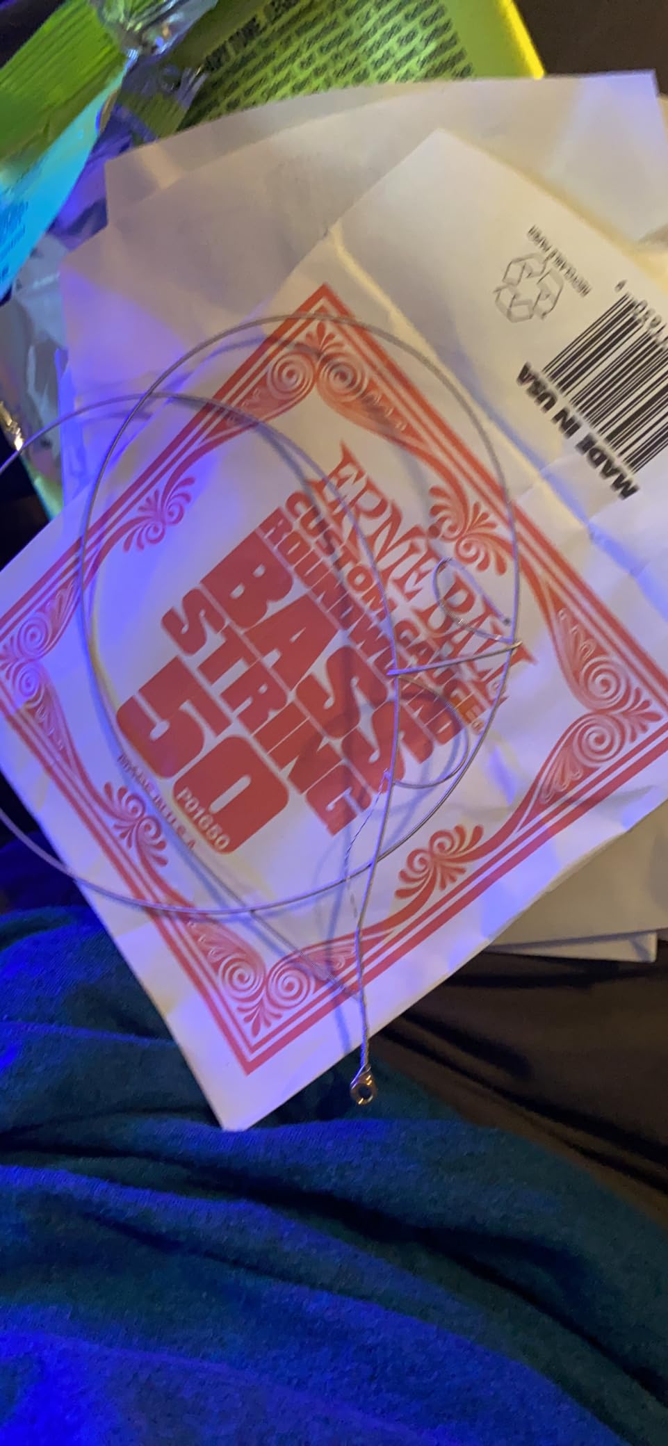 Ernie Ball Regular Slinky Nickel Wound Bass Guitar Strings, 50-105 Gauge (P02832) customer photo 1