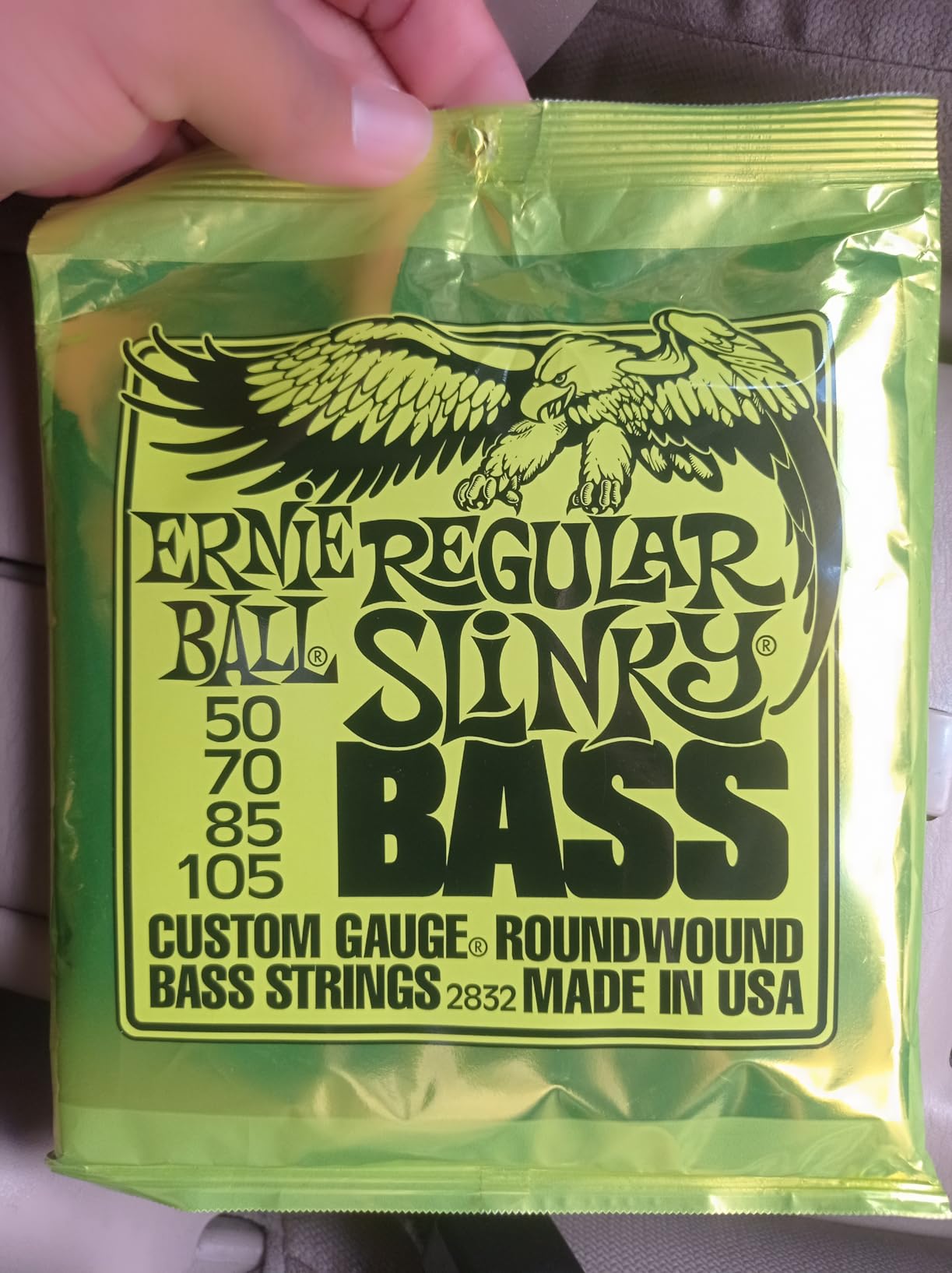 Ernie Ball Regular Slinky Nickel Wound Bass Guitar Strings, 50-105 Gauge (P02832) customer photo 2