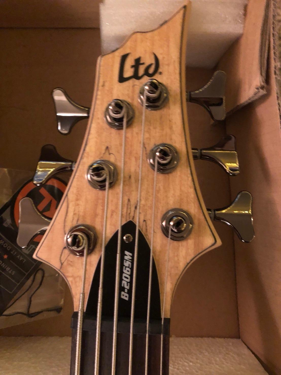 ESP LTD B-206SM Spalted Maple 6-String Bass Guitar, Natural Satin customer photo 1
