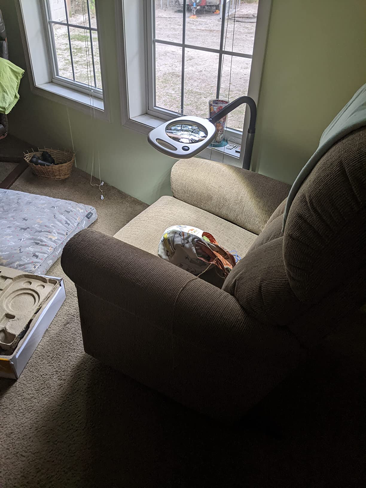 LIGHT IT! By Fulcrum, 20072-401 MultiFlex LED Floor Magnifier Lamp, Silver, Single pack customer photo 1