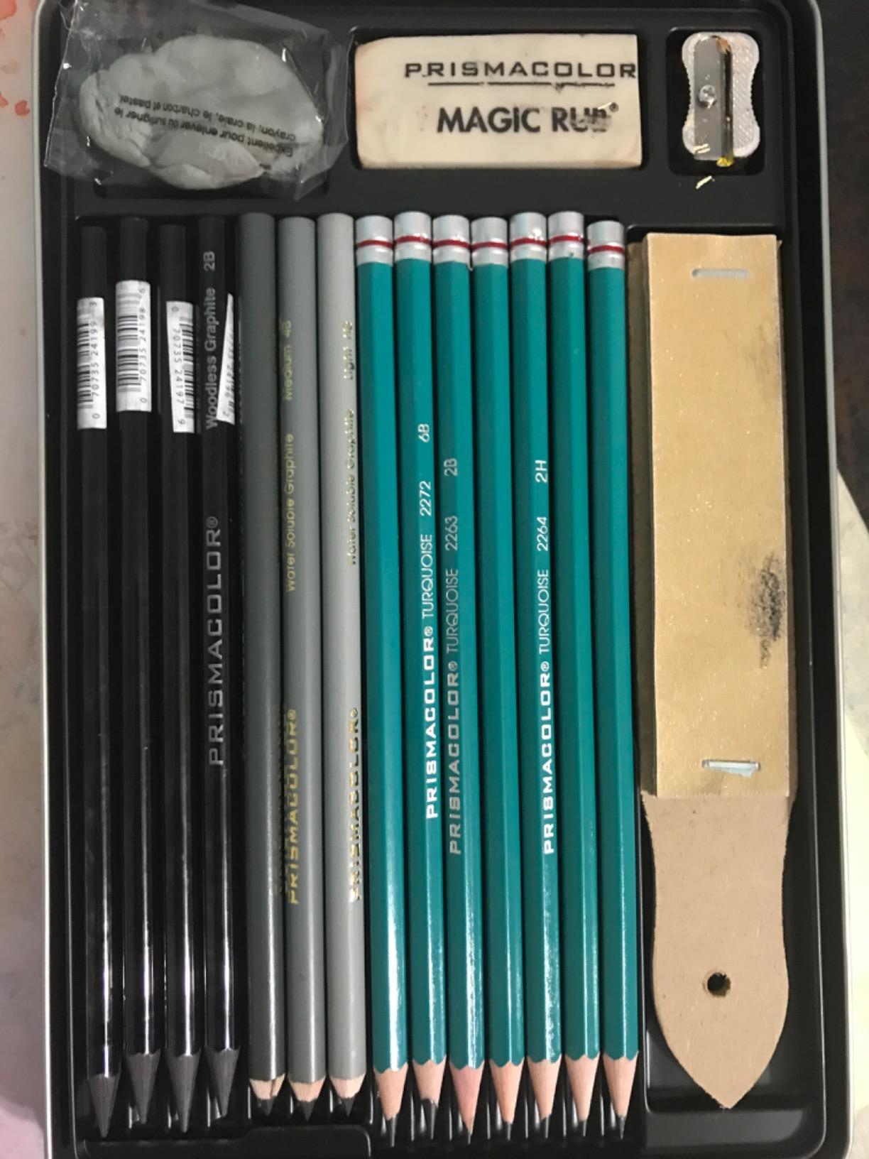 Prismacolor Premier Graphite Drawing Pencils With Erasers & Sharpeners, Adult Coloring, 18-Piece Set customer photo 2