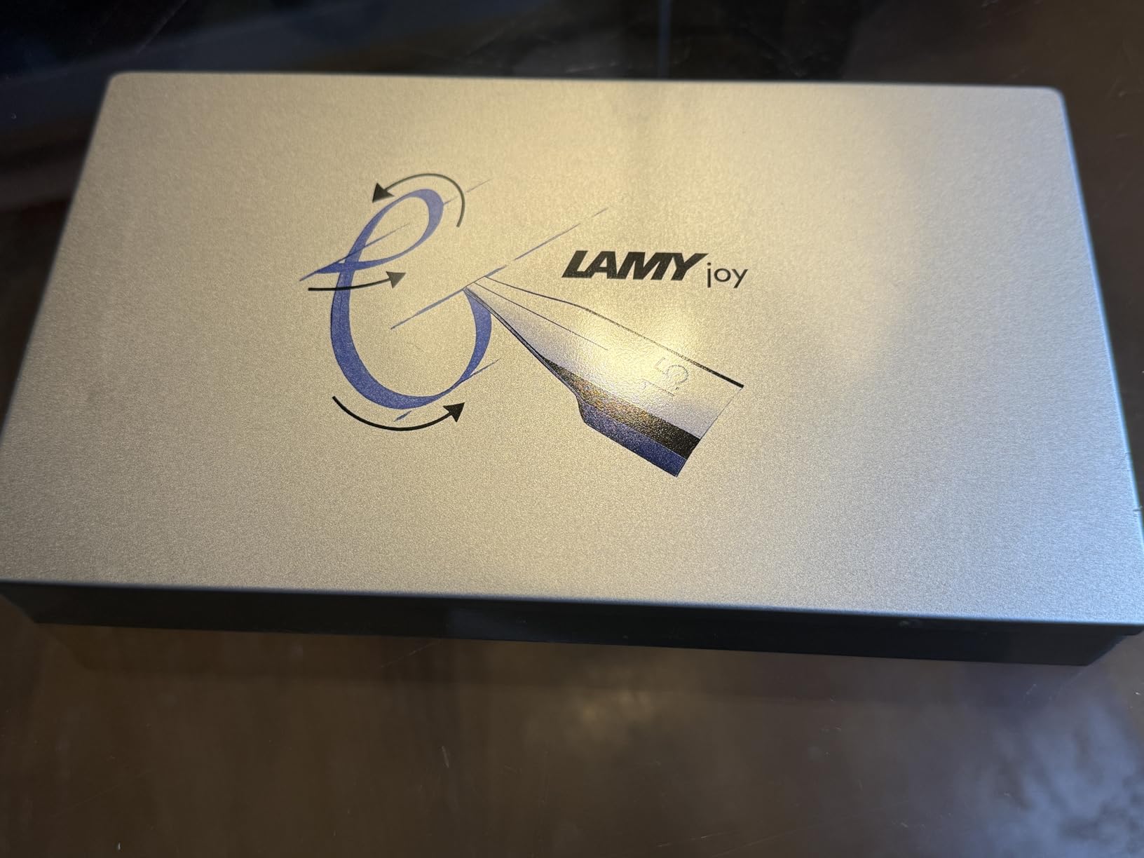 Lamy joy black calligraphy fountain pen set - fountain pen with 3 different nibs (1.1/1.5/1.9 mm) - calligraphy pen with ribbon nib & ergonomic grip - incl. 5 T 10 blue ink cartridges customer photo 1