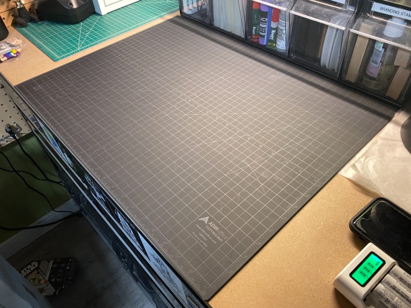 Adir Self Healing Cutting Mat - 30x42 Inches Sew Cutting Mat and Quilt Cutting Mat with 5 Layers, Double Sided Cutting Mat for Crafts - Reversible Non-Slip Cutting Pad with Grid customer photo 2