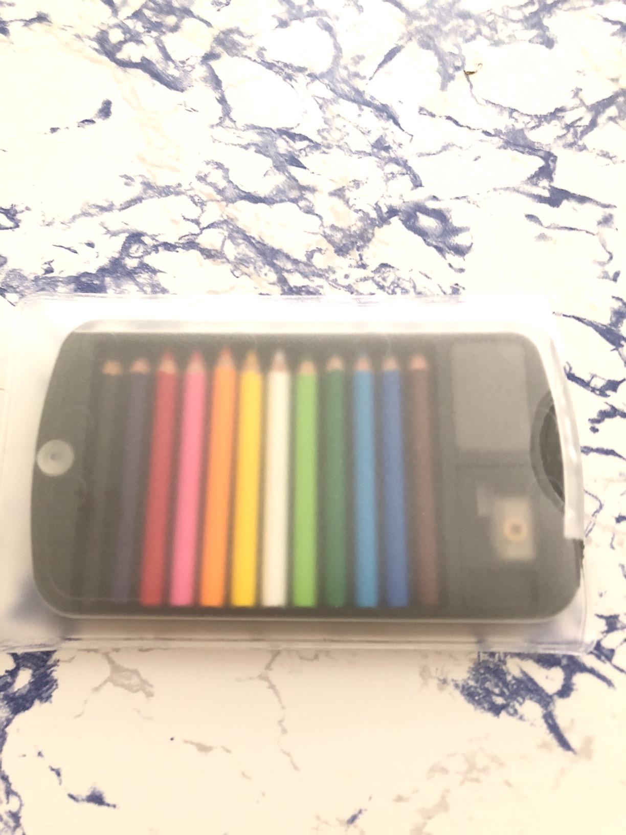 BC USA Japanese Mini Colored Pencils in Case with Eraser and Sharpener customer photo 2