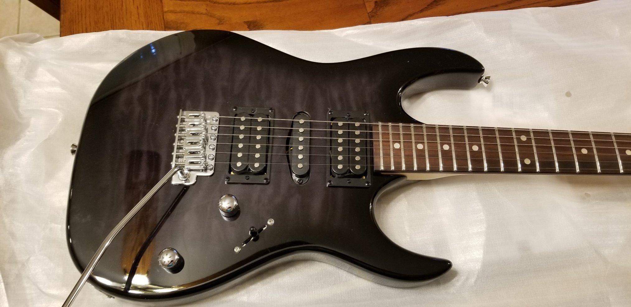 Ibanez GIO Series GRX70QA - Transparent Black Sunburst customer photo 1