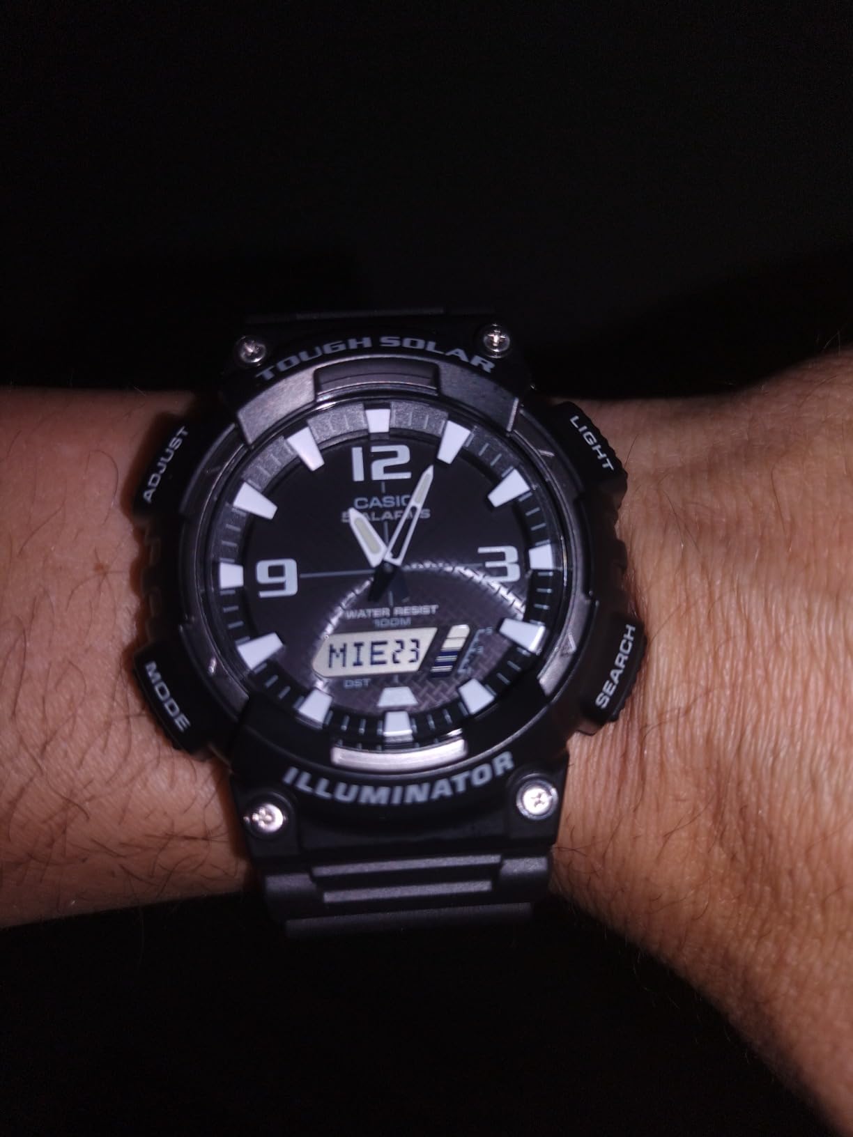 Casio AQS800W Series | Analog Digital Watch | 100M WR | Solar Powered | 1/100 SEC Stop Watch | 6-Language Day of The Week Indicator | Countdown Timer | LED Light | Multi Alarm customer photo 2