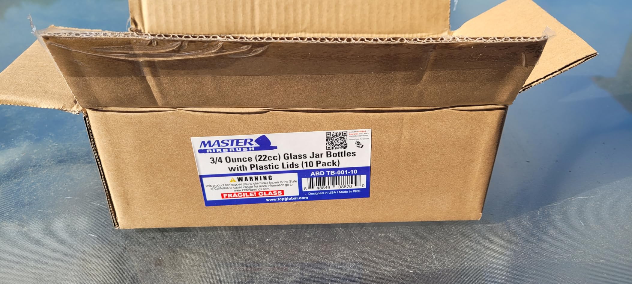 Master Airbrush Pack of 10, TB-001 Empty 3/4 oz. (22cc) Glass Jar Bottles customer photo 2