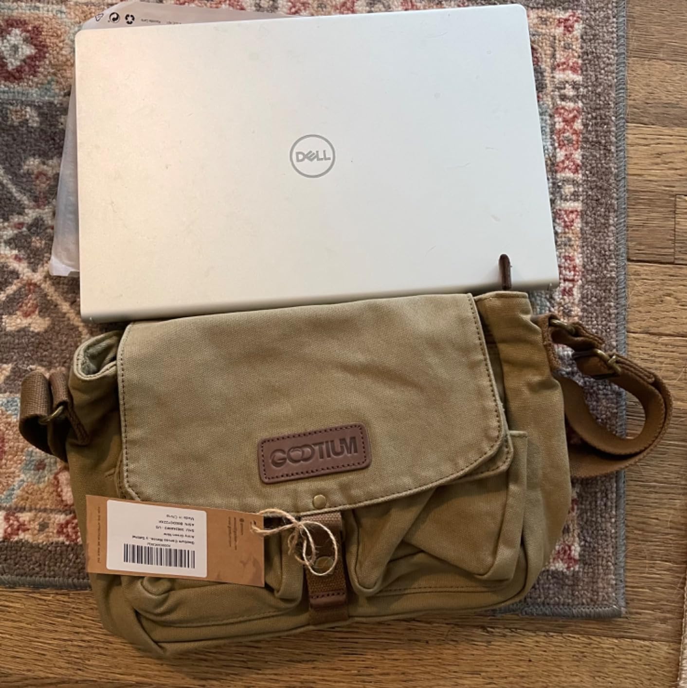 GOOTIUM Canvas Messenger Bag - Vintage Crossbody Shoulder Bag Military Satchel customer photo 1