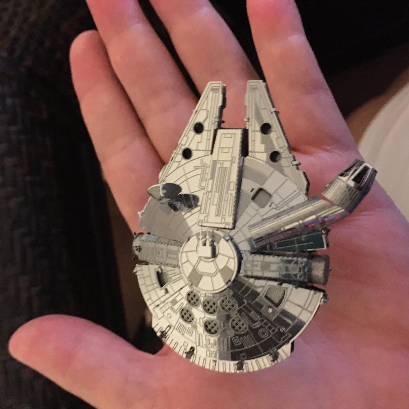 Metal Earth Star Wars Millennium Falcon 3D Metal Model Kit Fascinations customer photo 2