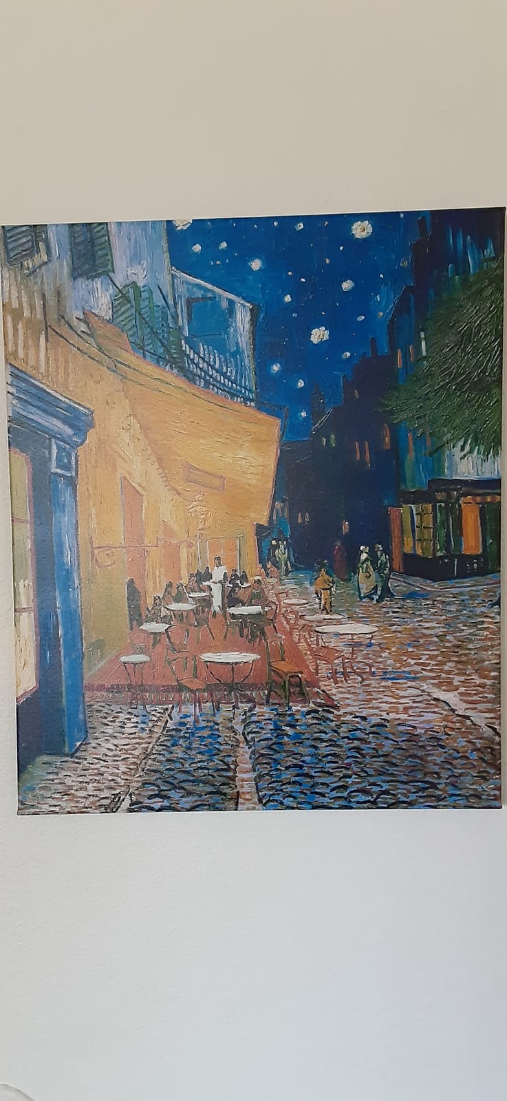 Wieco Art Cafe Terrace at Night Large Modern Giclee Canvas Prints Vincent Van Gogh Artwork Oil Paintings Reproduction Landscape Picture Photo Printed on Canvas Wall Art for Living Room Decorations customer photo 2
