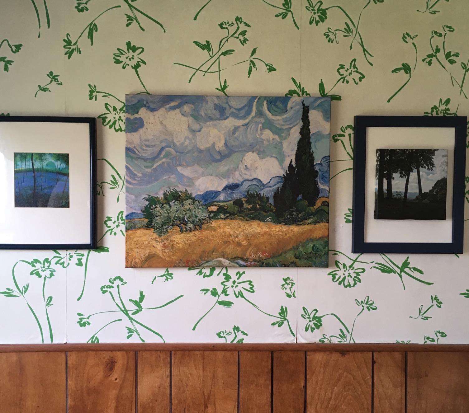 Wieco Art Wheat Field with Cypresses by Van Gogh Famous Oil Paintings Reproduction Modern Landscape Canvas Prints Artwork Pictures on Canvas Wall Art for Home Office Decorations customer photo 1