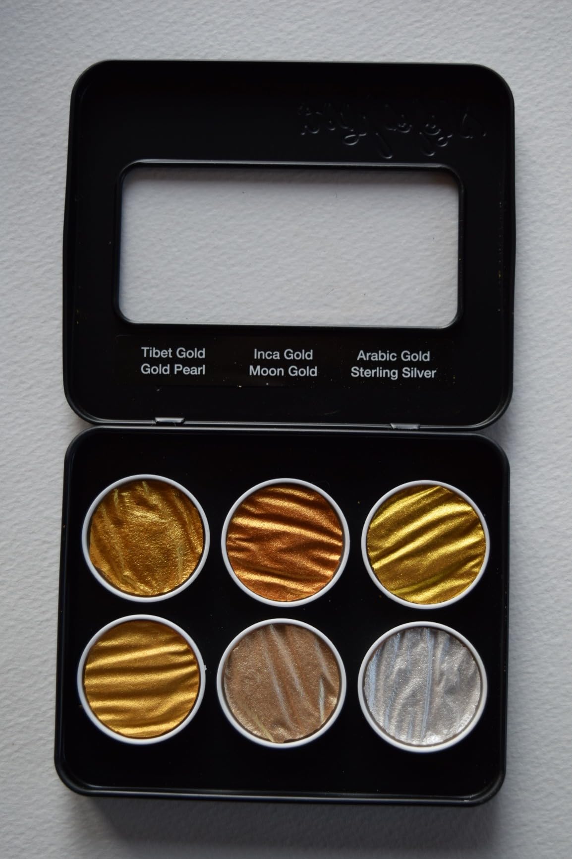 Finetec Coliro C600 Artist Mica Watercolor Set, Pearl and Shimmer, 6 Colors customer photo 2