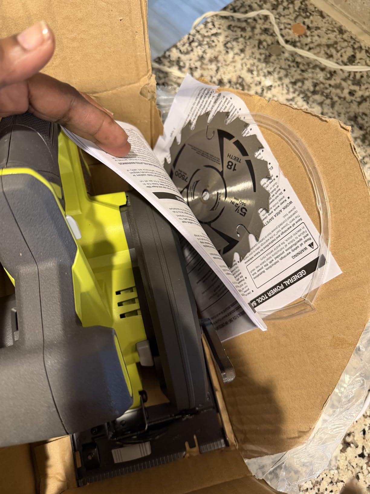 Ryobi One P505 18V Lithium Ion Cordless 5 1/2