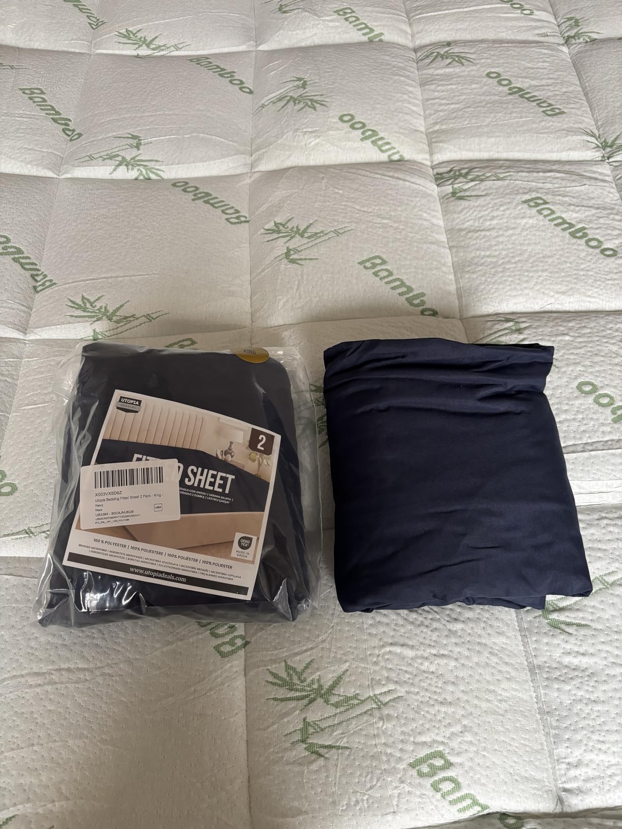 Queen Fitted Sheet, Ultra Soft Fits Up to 15 Inch Deep Pocket, Grey customer photo 2