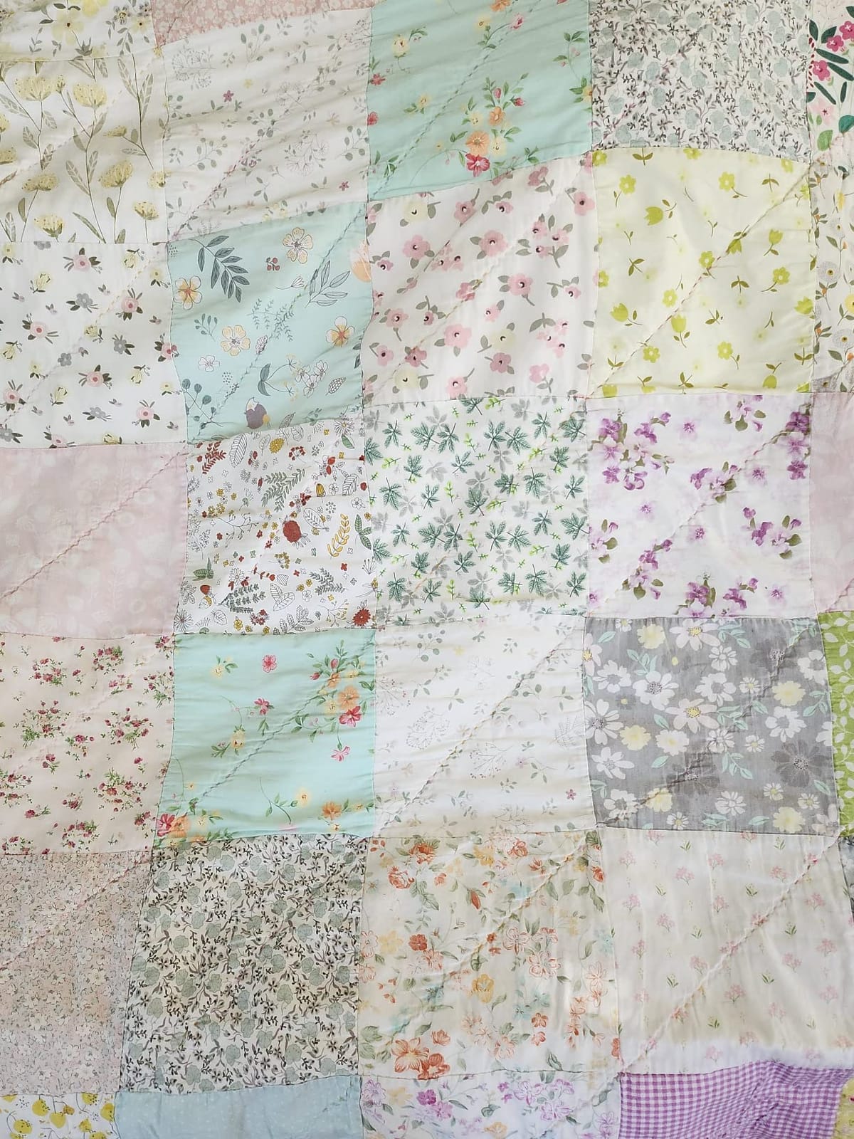 flic-flac 25pcs 12 x 12 inches (30cmx30cm) Cotton Fabric Squares Quilting Sewing Floral Precut Fabric Square Sheets for Craft Patchwork customer photo 1