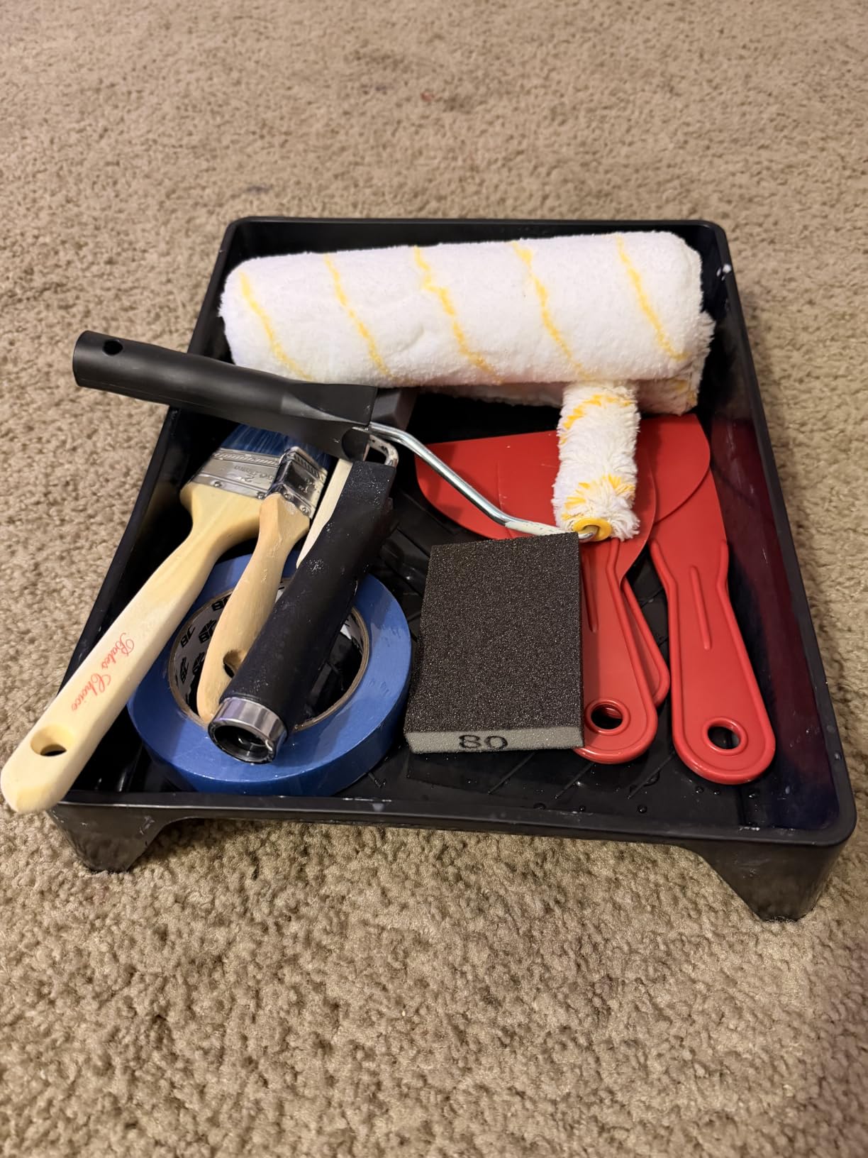 Bates- Paint Roller Kit, 19 pcs, Roller Set with Microfiber Sleeves & Frame customer photo 1