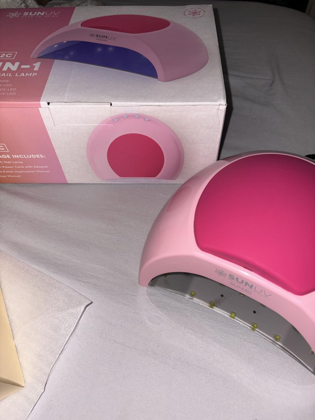 SUNUV UV Light for Gel Nail, Professional UV LED Nail Lamp SUN2C Rose customer photo 1