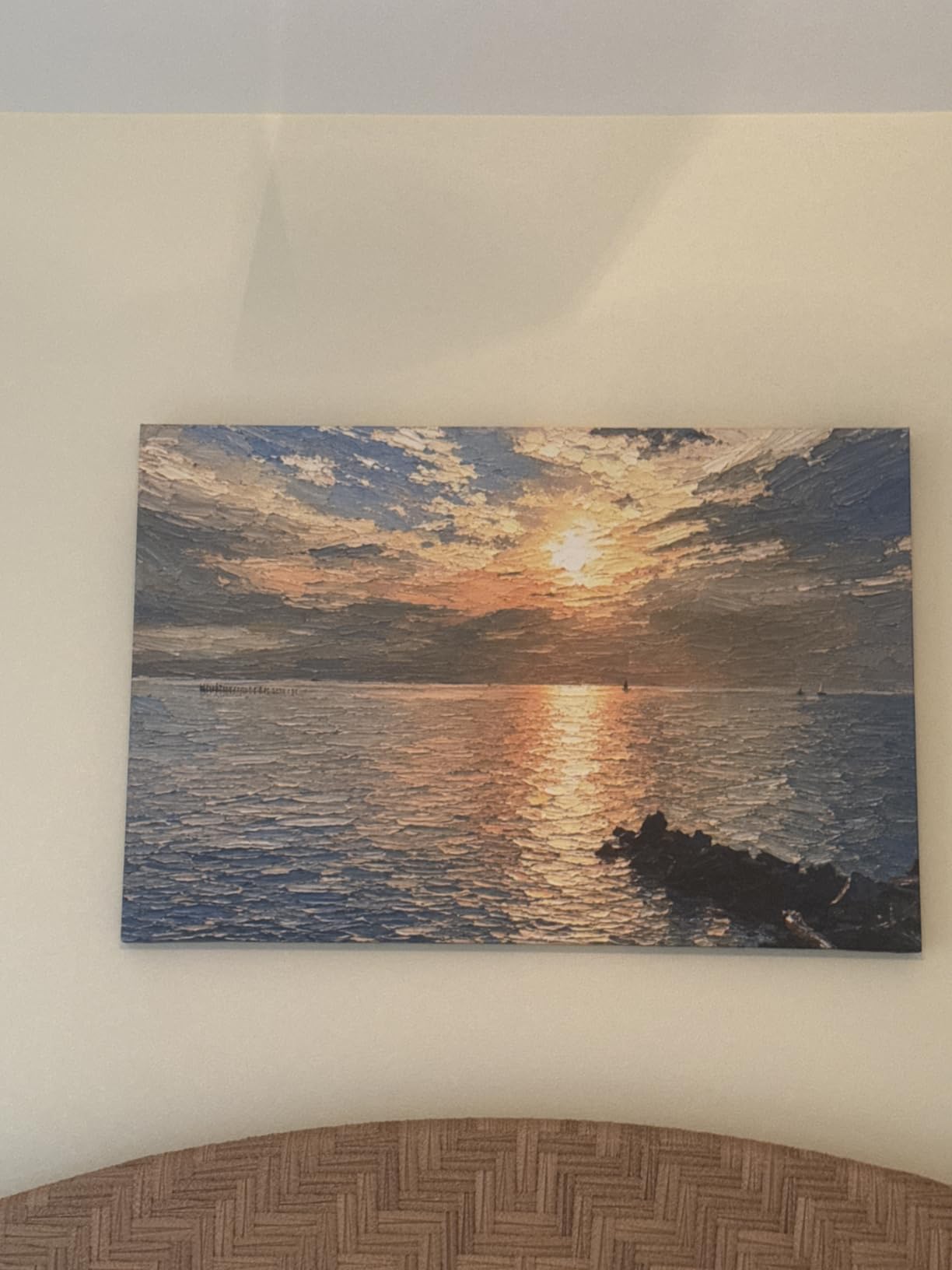 Personalized Custom Canvas Prints Photo on Canvas Wall Art Framed 12x16 customer photo 2
