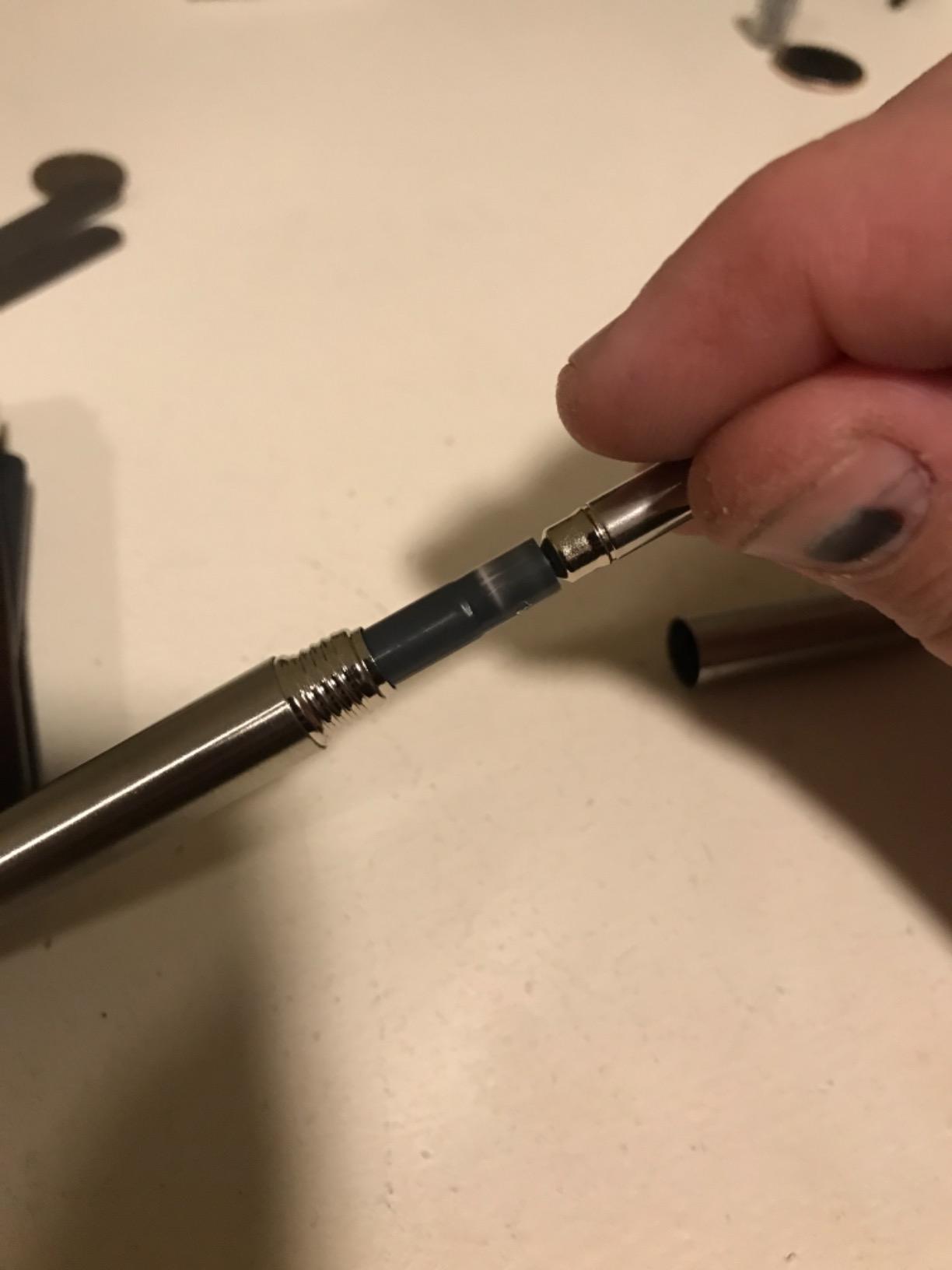 Parker Jotter London Trio Discovery Pack: Ballpoint Pen (Royal Blue) Gel Pen (Red Kensington) & Mechanical Pencil (Stainless Steel) customer photo 1
