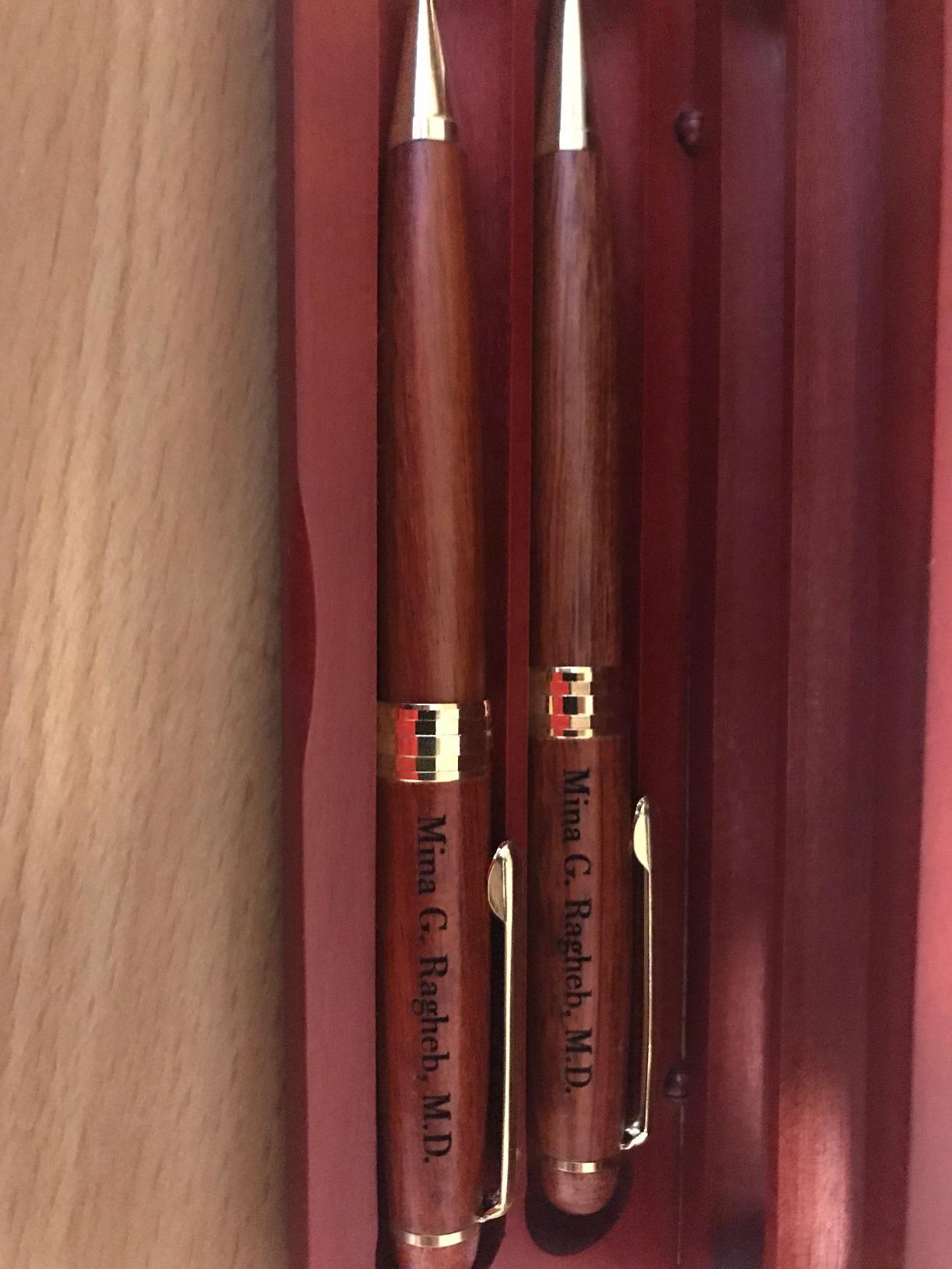 Dayspring Pens Personalized Rosewood Pen and Pencil Set with Wood Case customer photo 2