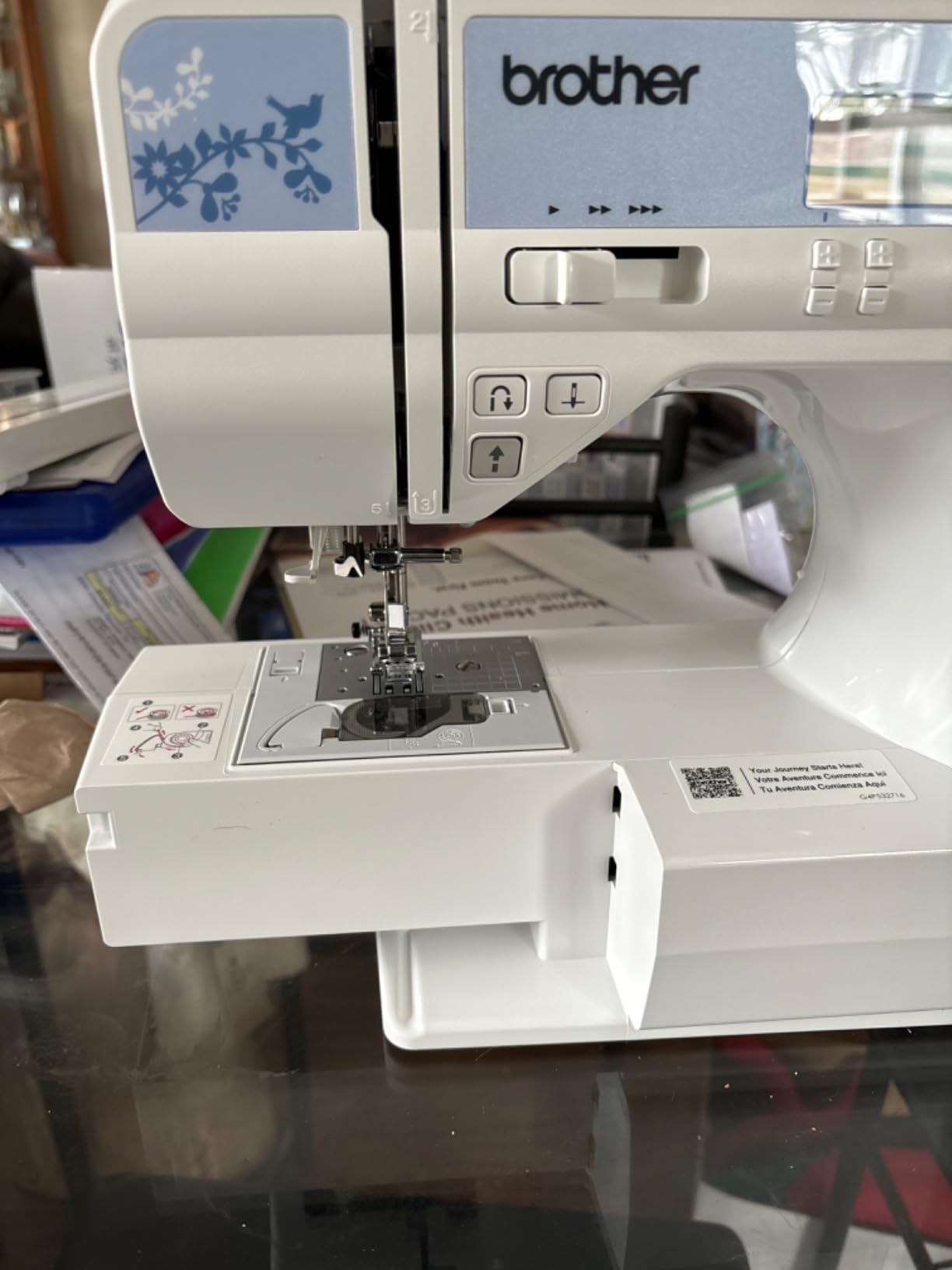 Brother CS7205 Computerized Machine, 150 Built Stitches, 1 Font, Wide Table, 11 Sewing Feet, White | 150 Built Stitches, 1 Font, Wide Table, 11 Sewing Feet customer photo 1
