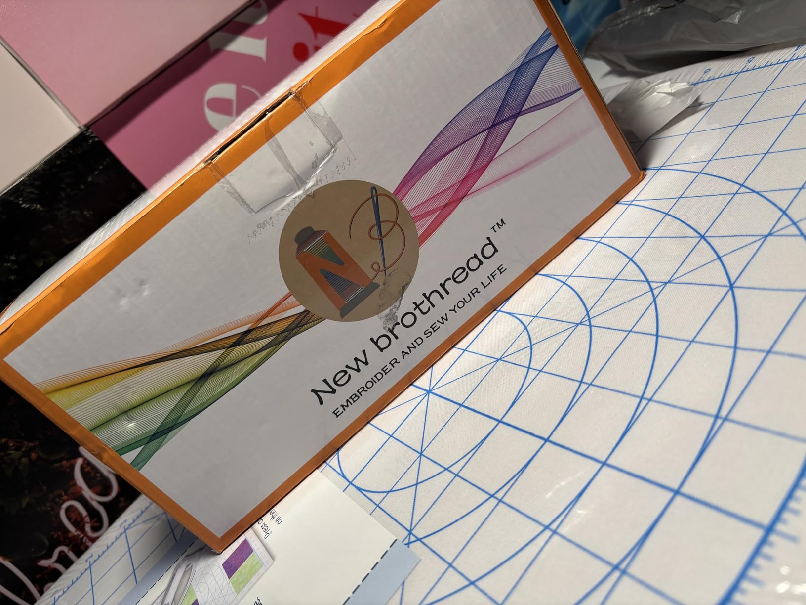 New brothread 63 Colors Polyester Embroidery Machine Thread Kit customer photo 2
