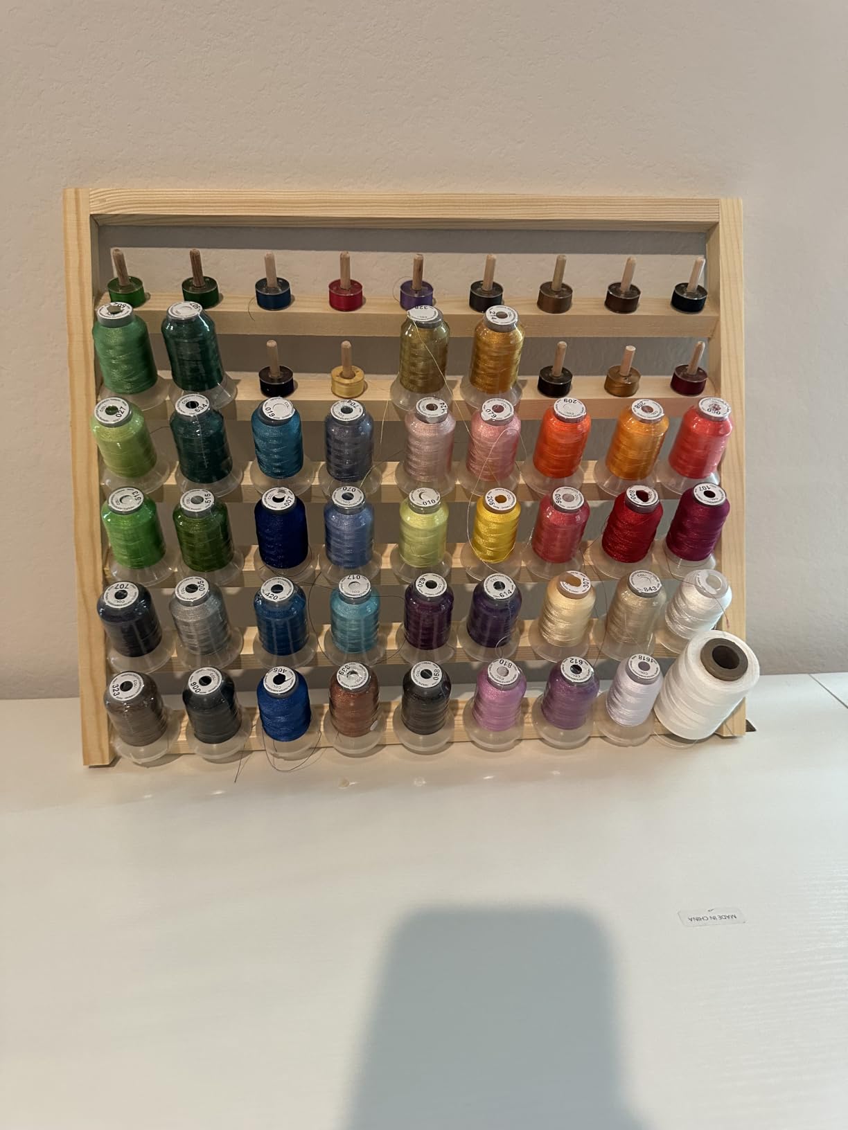 New brothread 40 Colors Polyester Embroidery Machine Thread Kit customer photo 2
