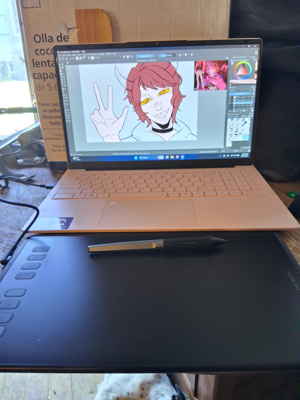 HUION Inspiroy H950P 8x5 inch Drawing Tablet 8192 Pen Pressure customer photo 2