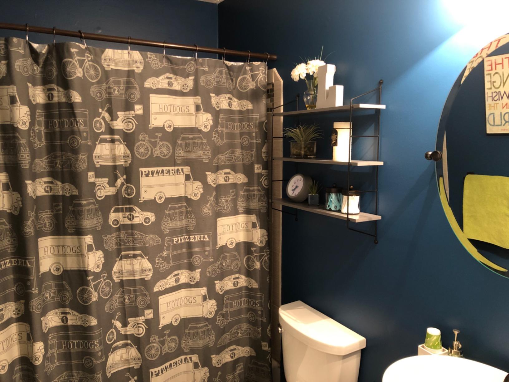 Glidden Interior Paint + Primer: Blue/Blue Pearl, One Coat, Eggshell, 1-Quart customer photo 2