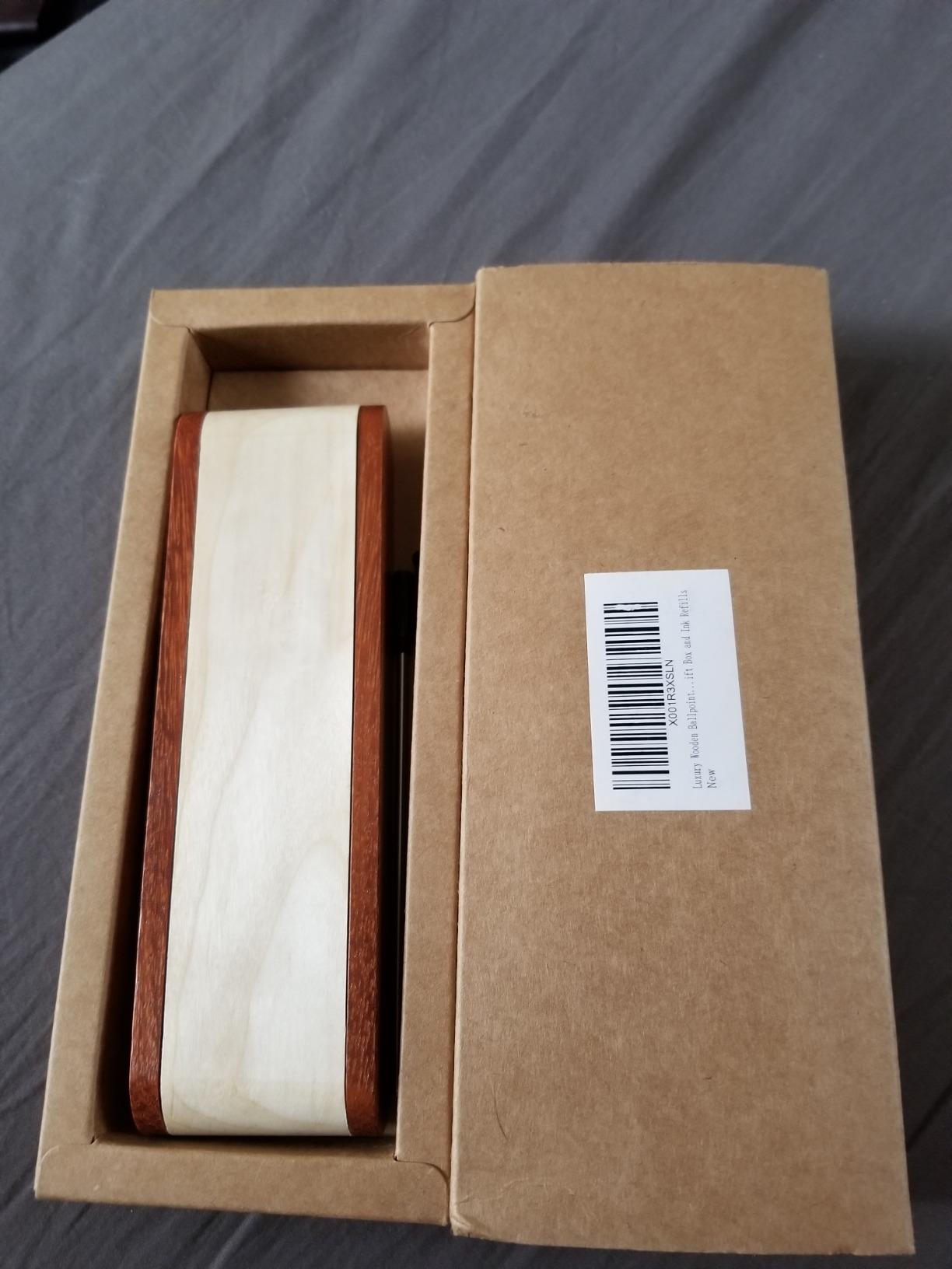 Luxury Wood Ballpoint Pen Set & Fancy Pen Box for Men Gift Desk Nice Pens customer photo 2