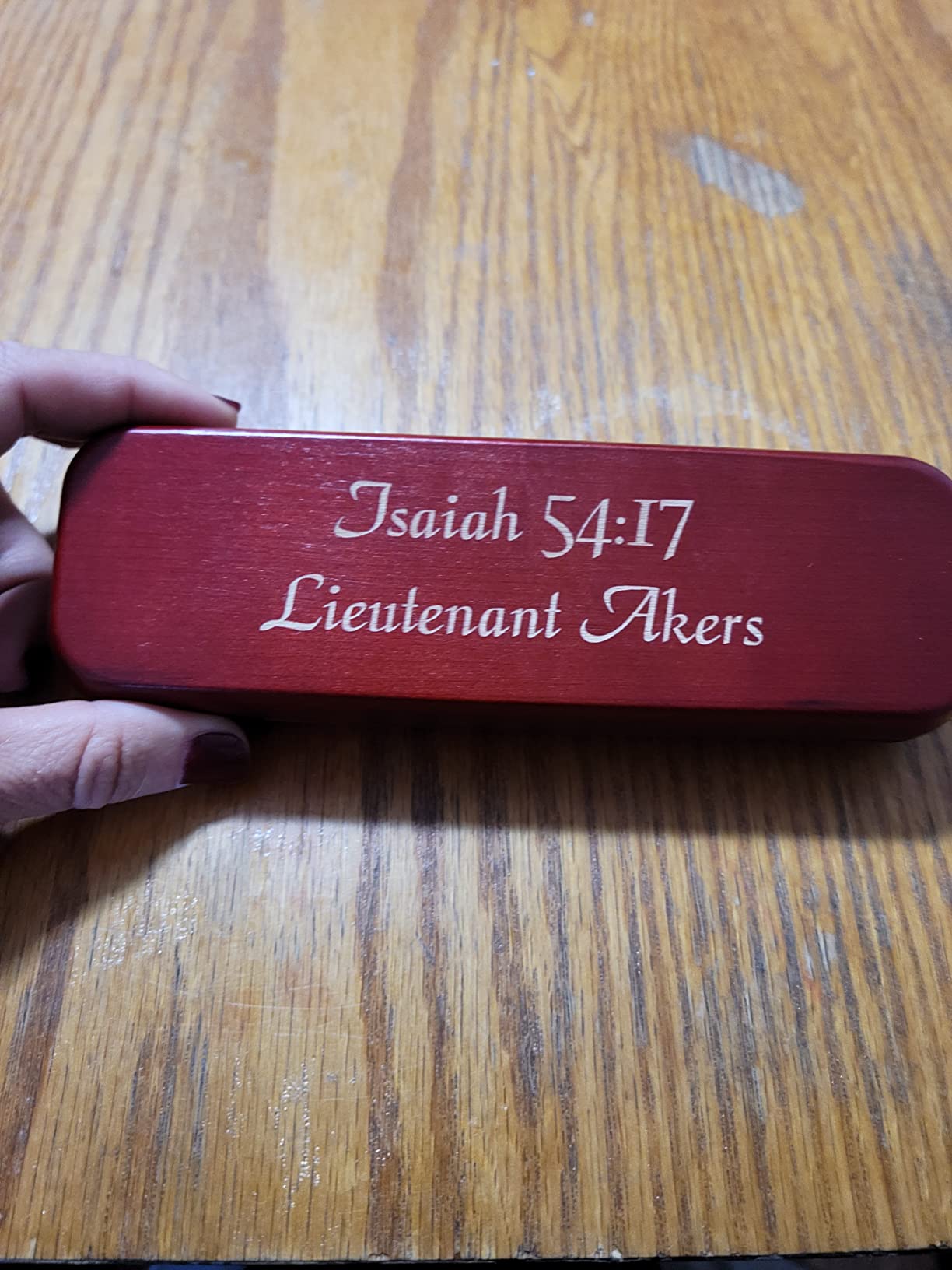 Executive Gift Shoppe | Personalized Cherrywood Double Ballpoint Pen Set with Laser Engraving customer photo 2