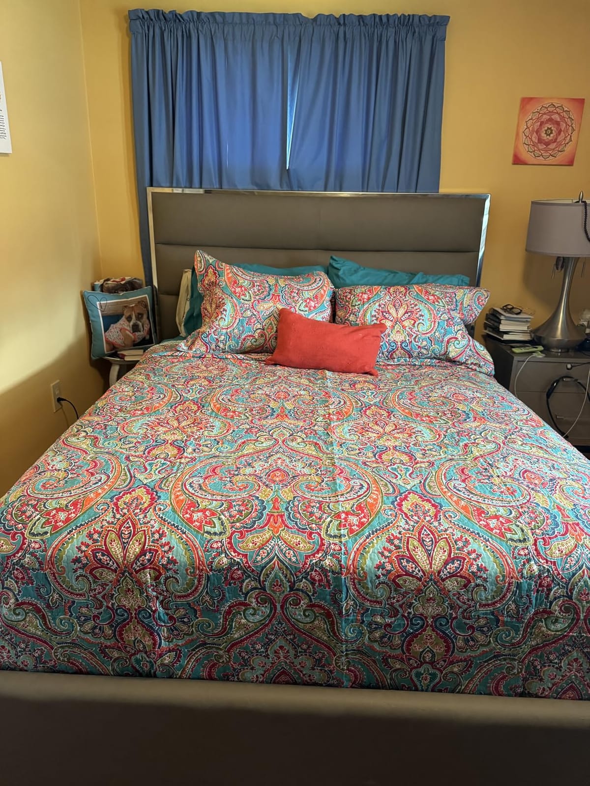 NEWLAKE Cotton Bedspread Quilt Sets-Reversible Patchwork Coverlet Set, European Gorgeous Floral Pattern, King Size customer photo 1