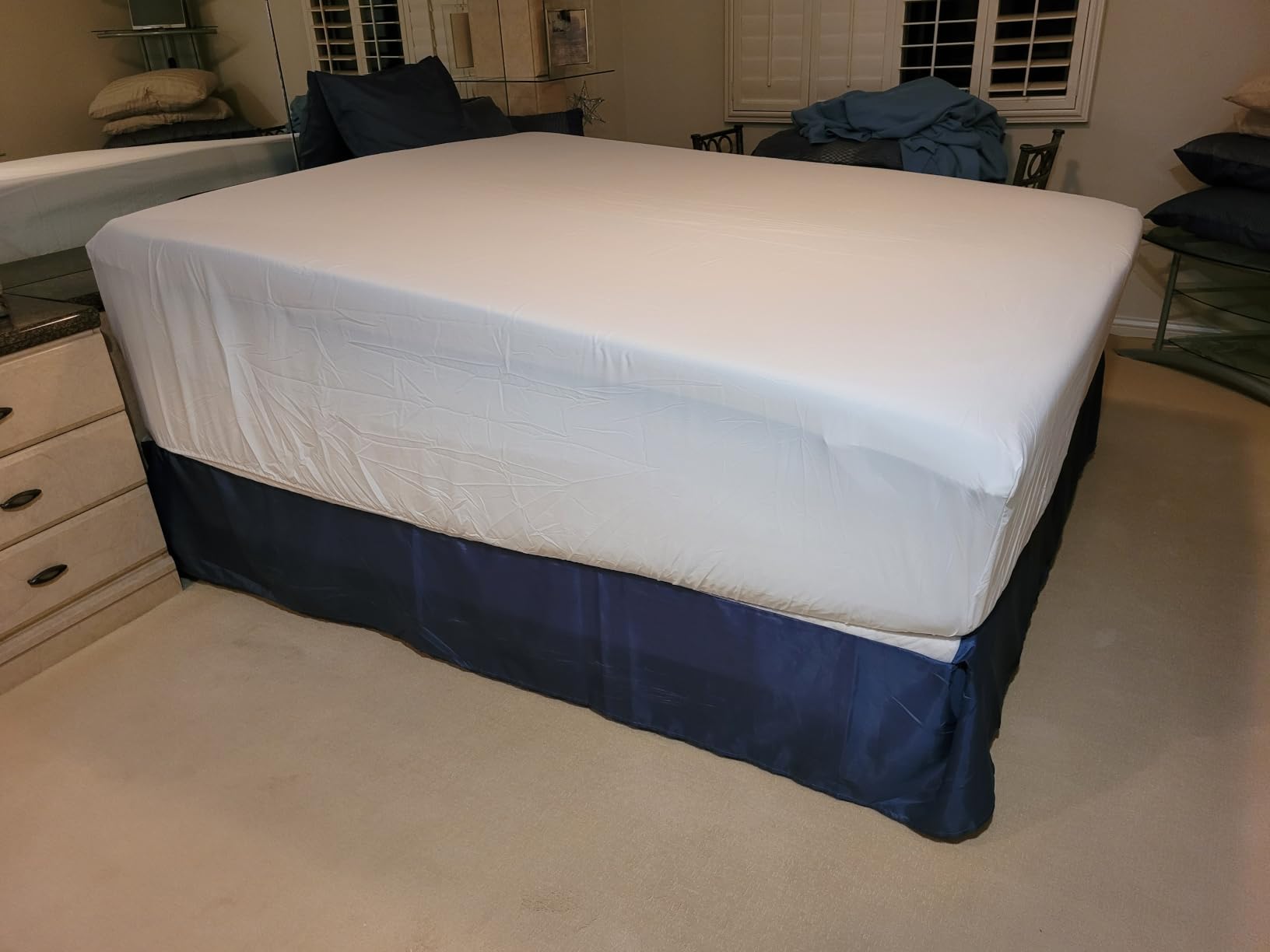CGK Extra Deep Queen Sheet Set - 6pc Cooling Sheets - White customer photo 2