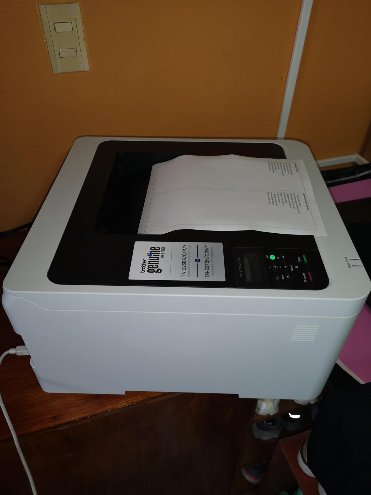 Brother HL-L3230CDW Compact Digital Color Printer Providing Laser Printer Quality Results with Wireless Printing and Duplex Printing, Amazon Dash Replenishment Ready, White customer photo 2