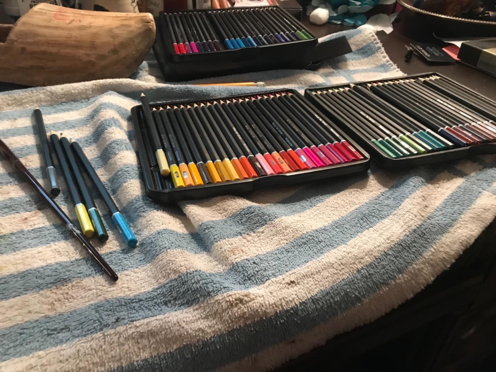 Castle Art Supplies 72 Watercolor Pencils for Adults - With Tin Case customer photo 2