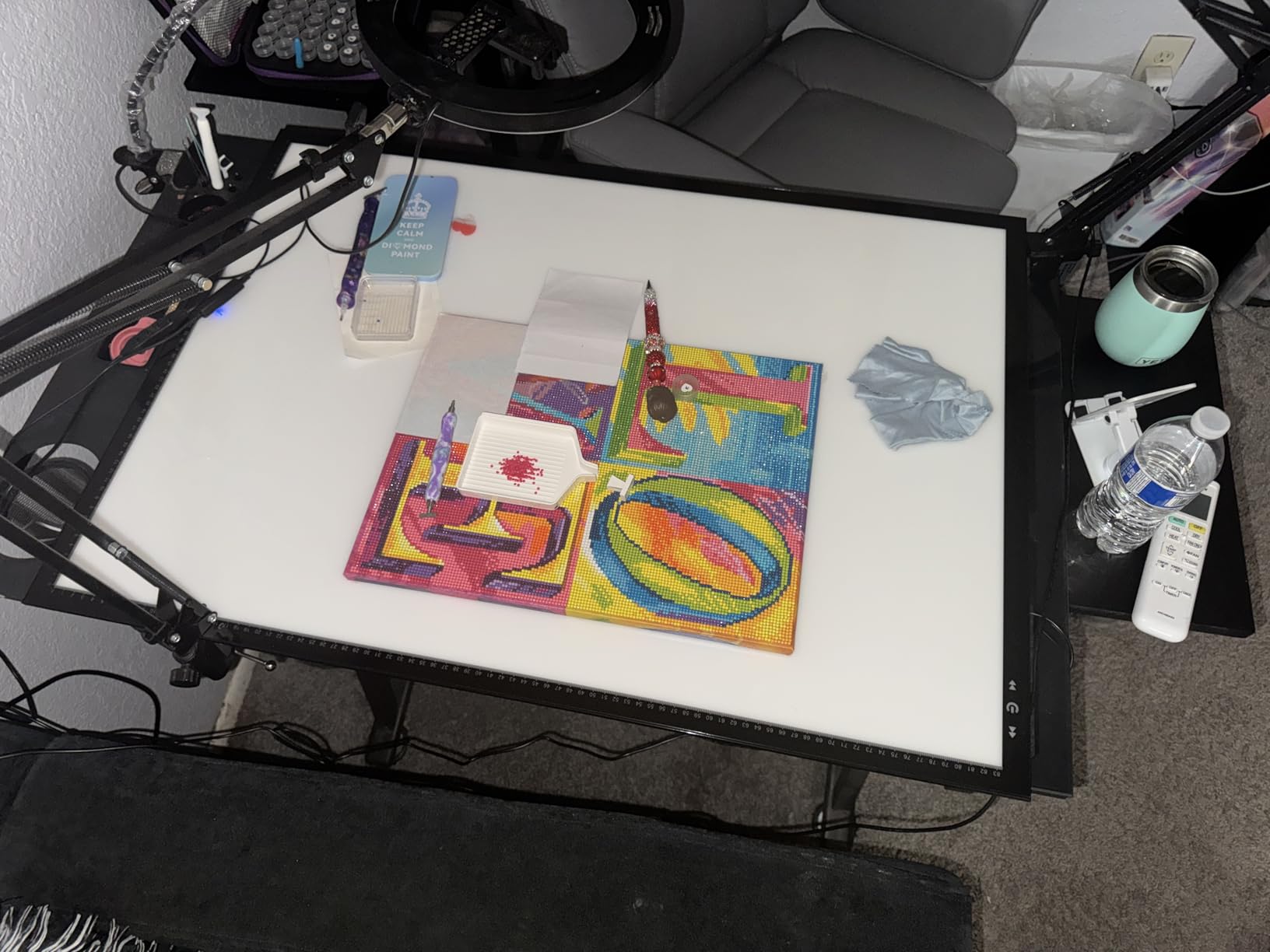HSK A2 LED Artist tracing Light Box Copy Table, Adjustable High Brightness Light Pad for Tattoo Drawing, Sketching, Animation, Diamond Painting Accessories customer photo 1