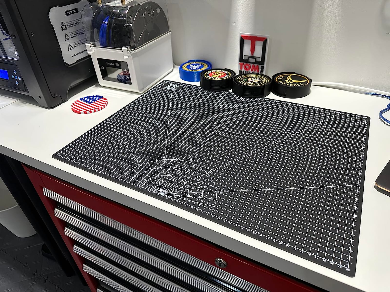 XNM Premium Self Healing Cutting Mat - 24 Inches by 36 inches - A1, 3 Layer Quality PVC Construction - Dual Sided, Imperial and Metric Grid Lines - Perfect for Cutting, Sewing, and Crafts customer photo 1