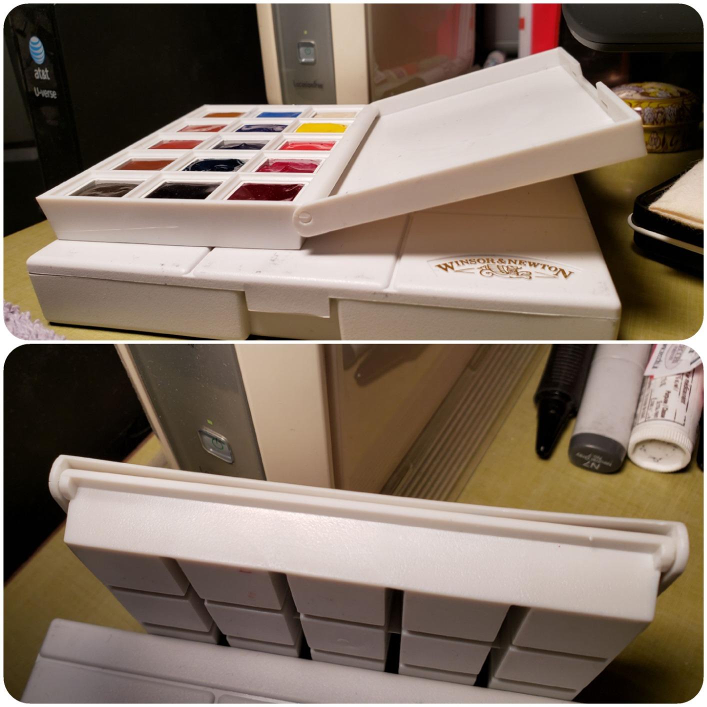 DANIEL SMITH Hand Poured Watercolor, Half Pans, Ultimate Mixing Set with 15 Watercolor Half Pans, 15 Empty Half Pans, 2 Plastic Travel Cases (total 32 pieces) 285650009 customer photo 2