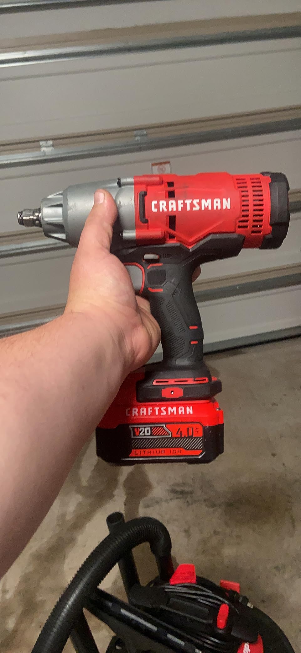 CRAFTSMAN V20 RP 1/2 inch Cordless Impact Wrench Kit, Brushless, 4Ah Battery and Charger Included (CMCF900M1) customer photo 1